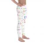 men's white love is love tights