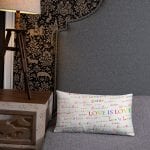 White Love is Love Pillow