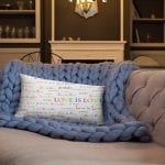 White Love is Love Pillow