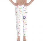 men's white love is love tights