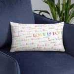 White Love is Love Pillow