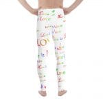 men's white love is love tights
