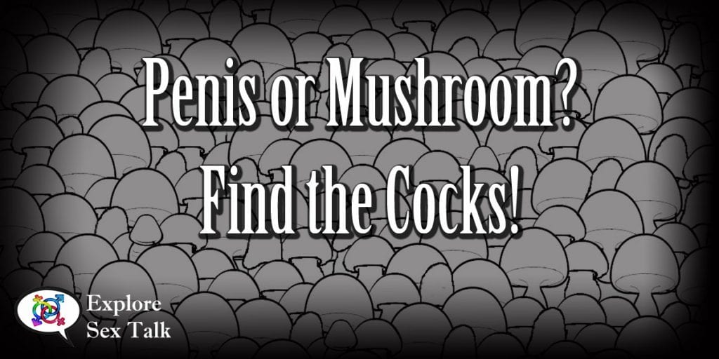 penis or mushroom, find the cock game
