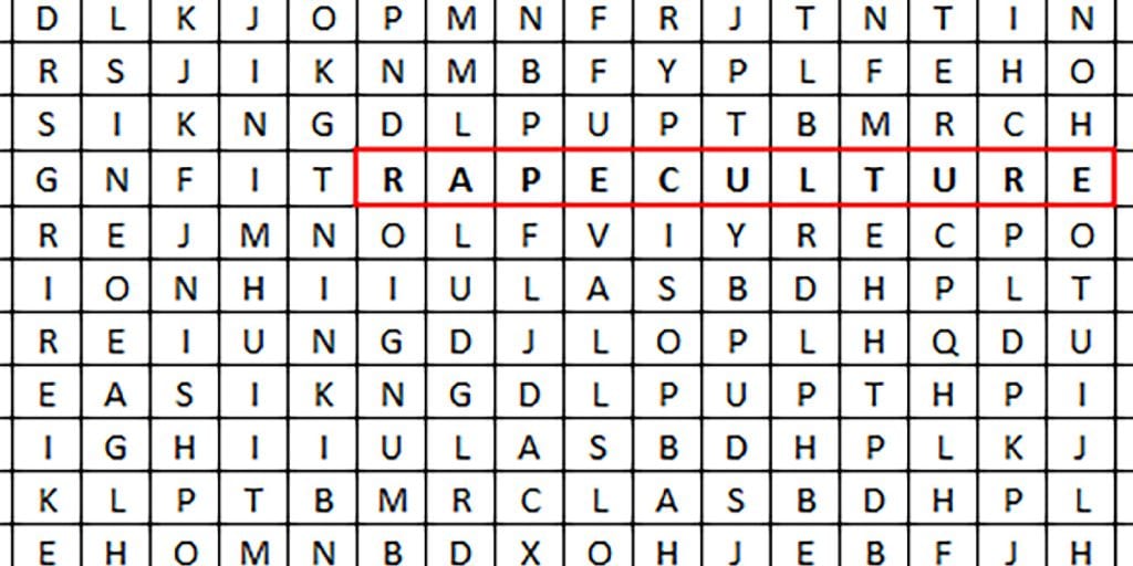 rape culture wordsearch