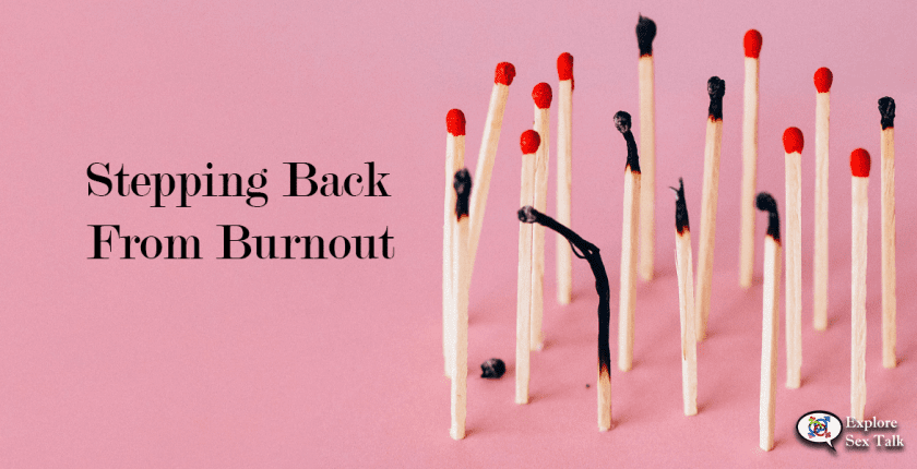 how to step back from burnout